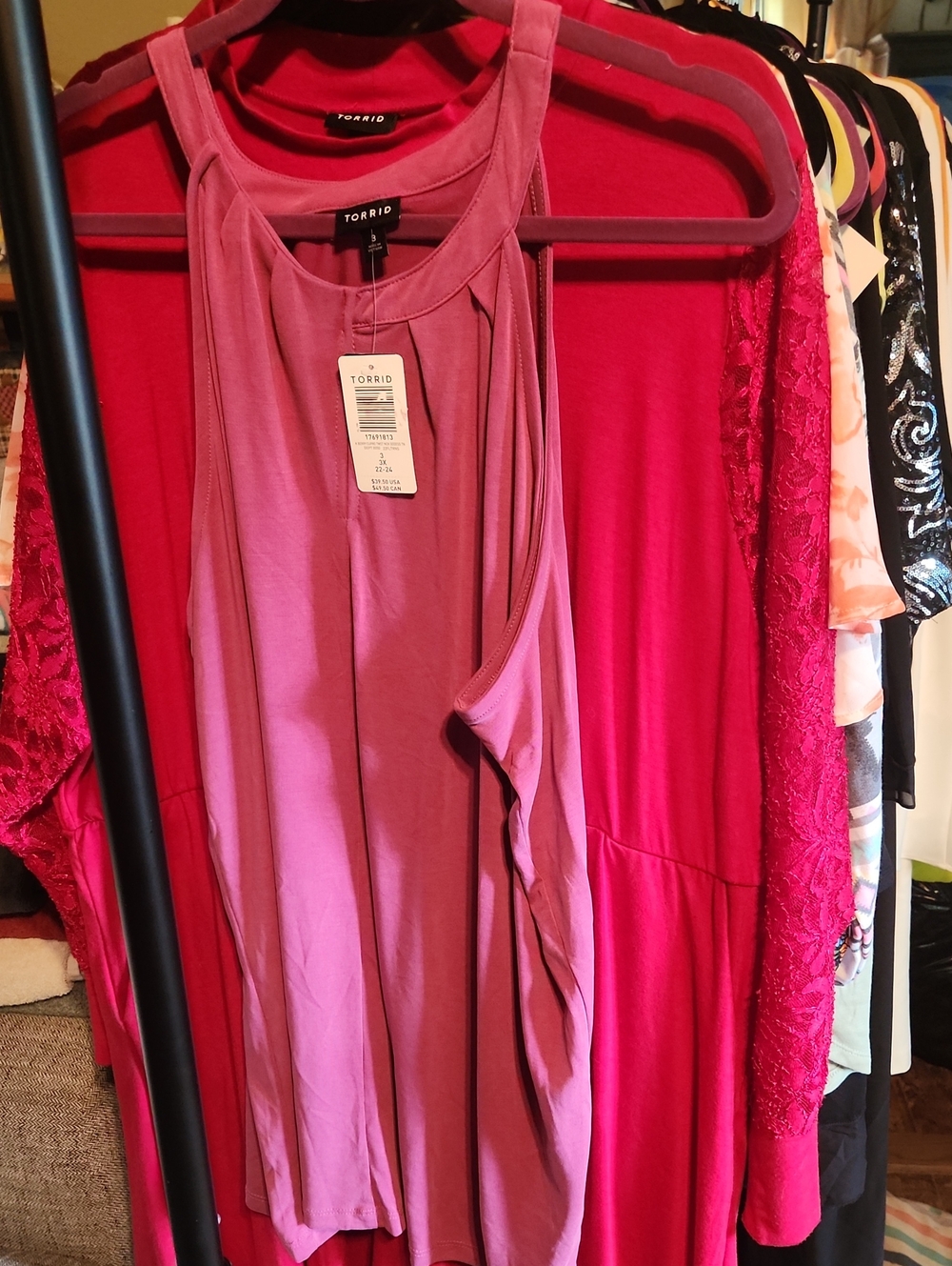 Torrid 3 Mauve Halter Tank Top